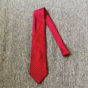 Raphael Roma Milano mens tie red 100% silk business formal wear holiday